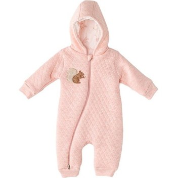 Andywawa Kız Bebek Sincap Kabatmalı Pembe Kozmonot Tulum Ac23324 001