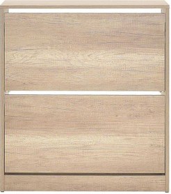 Resim Flat Duo 2 Katlı Geniş Ayakkabılık Açık Ceviz Tori 73x84x26 Cm Gxyxd 