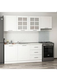 Resim Minar 240 Cm Mebran C Mutfak Dolabı Beyaz 240-Mcb2 Beyaz 