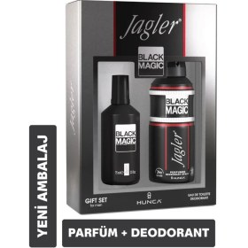 Resim Jagler Black Magic Erkek Parfüm Edt 75 ml + Deodorant 150 ml Parfüm seti 