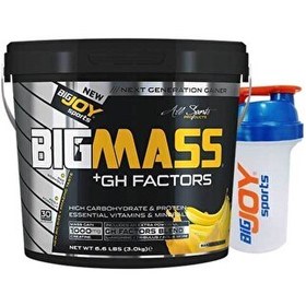 Resim Mass Gainer Muz 3000 kg BigMass Gh Factors Karbonhidrat & Protein 30 Servis 