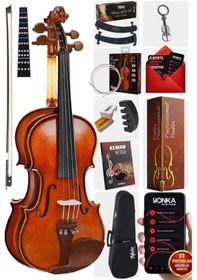 Resim Midex Gla-124 Profesyonel Gül Ağacı Keman 4/4 Tam Boy 