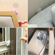 Resim Kapı Kolları İçin Sessiz Tamponlar, Yumuşak Kauçuk Şok Emici Pedler, Kalın Yuvarlak Duvar Koruma Pedleri. 