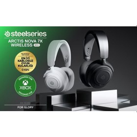 Resim Steelseries Arctis Nova 7x Gen2 Kablosuz Beyaz Gaming Kulaklık 