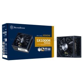 Resim SilverStone SX1000R Platinum 1200W 80+Platinum PCIe 5.0 Tam Modüler Güç Kaynağı (SST-SX1000R-PLT) 