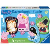 Resim Ravensburger 4/6/8/10 Parça Puzzle Peppa Pig 069811 