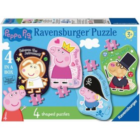 Resim Ravensburger 4/6/8/10 Parça Puzzle Peppa Pig 069811 
