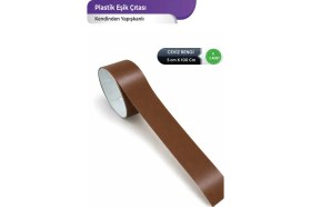 Resim Kendinden Yapışkanlı Plastik Parke Eşik Çıtası Ceviz Rengi 5 cm x 100 cm 