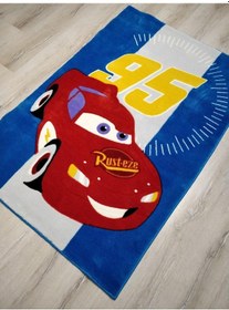 Resim Disney Halı Çocuk Odası Halısı D144Mcqueen Arabalı Halı 140X200 Çok Renkli 