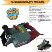 Resim Euromax Elektrikli EX-75121 Kazımalı Tozsuz Duvar Kanal Açma Kesme Makinesi 1450 W Beton Kesici 1800 Devir 