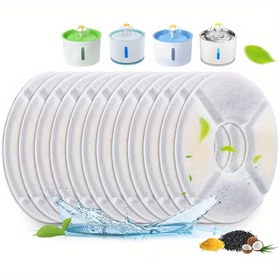 Resim Premium Kedi Su Çeşmesi Filtreleri, Evcil Hayvan Su Dağıtıcı Filtresi, Kedi Su Filtre Sistemi - Gelişmiş Aktif Karbon Arıtma, Yüksüz Güç Modu, Taze ve Temiz İçme Suyu Kediniz için - Sağlıklı Hidrasyon için Vazgeçilmez 