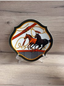 Resim Konyax Pasta Tabağı Set Porselen 6 Kişilik Hipodrom Çok Renkli 