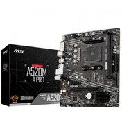 Resim MSI A520M-A PRO DDR4 M2 PCIe NVME HDMI DVI PCIe 16X v3.0 AM4 mATX 