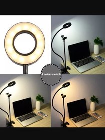 Resim gaman Mandallı Okuma Çalışma Akrobatik Masa Lambası 3 Farklı Işık Ayarlanabilir Kıskaçlı 