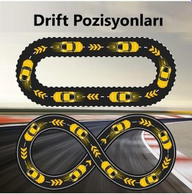 Resim 25 Km/h Hız Yapan Toyota Supra Şarjlı 2.4 Ghz Uzaktan Kumandalı Drift King Araba Sarı sarı 