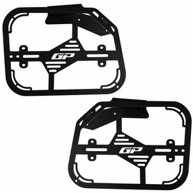 Resim GP Kompozit Hero X-Pulse 200 2020-2024 Uyumlu Yan Çanta Demiri Siyah 