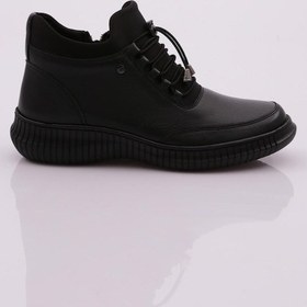 Resim Dgn 435 Lastik Bağcıklı Fermuarlı Kadın Bot 435-1602-R1534 Siyah 