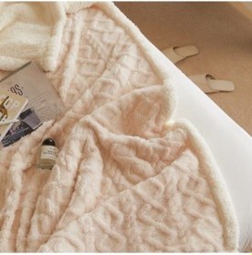 Resim Agoodshop Kalın Kış Battaniye - Sıcak Ve Şekerlemeli Taff Pazen Düz Renk Battaniye - Modern Ve Pratik Desen 36 Derece Üstü 