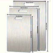 Resim Titanyum Kesme Tahtası - Bulaşık Makinesine Uygun Saplı, Çift Taraflı Şarküteri Tahtası, Ev, Kamp ve Hediye İçin Mutfak Kullanımı 