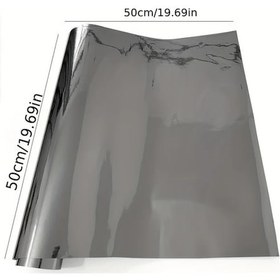 Resim Willowhaven 50x50cm Esnek Krom Gümüş Renkli Araç Kaplama Filmi Su Geçirmez Çizilmeye Dayanıklı 