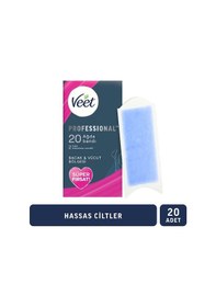 Resim Veet Professional Sir Ağda Bandı Bacak & Vücut Bölgesi Hassas Ciltler 20'lı 