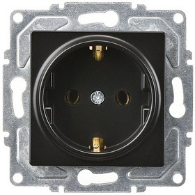 Resim Günsan Egona Metallic Siyah Topraklı Priz Diğer 
