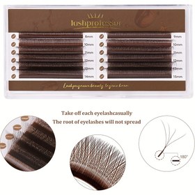 Resim Lashprofessor Brown 4D W-Şekilli Yonca Kirpikleri - El İle Dokuma Kaşmir Tüylü Kirpik Uzatmaları, Hacim ve Uzunluk, Kokusuz, Cadılar Bayramı, Noel Partileri ve Güzellik Temel Ürünleri için Mükemmel, Parti Kirpik Uzatmaları, Tatil Makyajı, Doğal Görünüm, Yüksek Kaliteli Kirpikler 