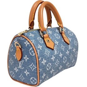 Resim Valens Çanta Valens Deri Logo Baskı Mini El Çantası Kot Lacivert 