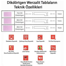 Resim Japon Werzalit - Takviyeli Sandalyeli Masa Takımı 80x140 - Akçaağaç - Akçaağaç 