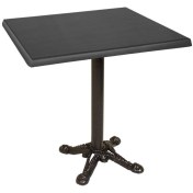 Resim Dockers Çipa Werzalit Kare Masa Esb 60x60 - Siyah 