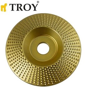 Resim Troy 25076 Avuç Taşlama İçin Ahşap Aşındırıcı Disk, Trapezoidal, 125mm 