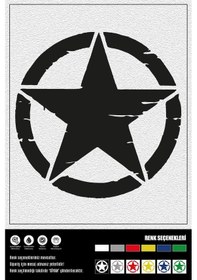 Resim Asker Yıldız Stıcker 10 X 10 Cm Eru00001 