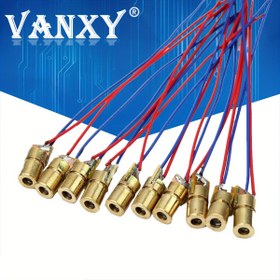 Resim 15 Adet Lazer Nokta Diyot Modül Başlığı WL Kırmızı 650nm 6mm 5V 5mW veya 3V 5mW 