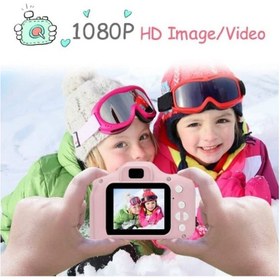 Resim TOMEİ TOMEİ SHD Pembe Renk Mini 1080p Hd Çocuk Kamera Dijital Fotoğraf Makinesi 2.0 Inç Ekran 