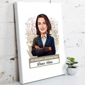 Resim Karikatürlü En Başarılı Kadın Matematikçi Kanvas Tablo 