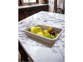 Resim Magic Katlanır Badya Manikür Leğen Kova Akordiyon Katlanabilir 8 L Pudra/gri 