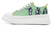 Resim Dogo Kadın Vegan Yeşil Kalın Taban Sneakers - The Band Tasarım 