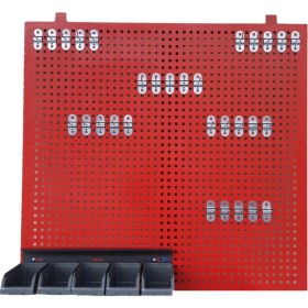 Resim Vıktec 1 Metre Delikli Metal Takım Asma Panosu (Avadanlıklı) 