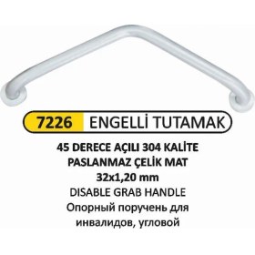 Resim Arı Metal Engelli Tutunma Barı Açılı 