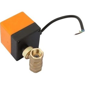 Resim Besthome1 3 Yollu Pirinç Elektrikli Küresel Vana - Dn15/dn25, 220v Ac, 90 Dönüşlü Çift Klapa 