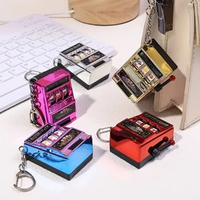 Resim 1pc Funky Plak Çantası Anahtarlık, Yaratıcı Plastik Anahtarlık, Günlük Aksesuar, Müzik Aşkına Hediye, Koleksiyonluk Mücevher 