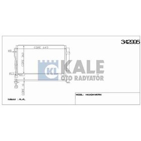 Resim RADYATÖR KLİMA MATRIX 06-11 DİZEL KLE-342995 