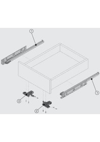 Resim Samet Smart Slide 450 Mm Kısmi Açılım Ray Oil Mnd 