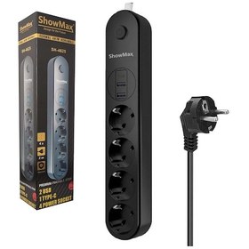 Resim Showmax Sh-4625 Termal Akım Korumalı 2 Metre Priz 