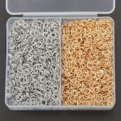 Resim DIY Takı Yapım Setleri: 4mm-10mm çeşitli boyutlarda açık atlama halkaları, kapalı halkalar ve istakoz klipsler - takı yapımı için bilezikler ve kolye ile anahtarlık demiri el sanatları setleri 