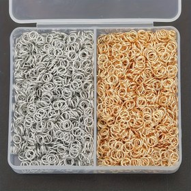 Resim DIY Takı Yapım Setleri: 4mm-10mm çeşitli boyutlarda açık atlama halkaları, kapalı halkalar ve istakoz klipsler - takı yapımı için bilezikler ve kolye ile anahtarlık demiri el sanatları setleri 