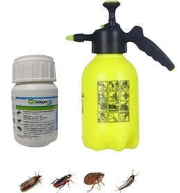Resim DELEGEX SC 50ML Karasinek Hamamböceği Tahtakurusu vs Haşere İlacı/2Lt İlaçlama Pompası Set 