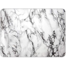 Resim Hype Store 10001503001 Beyaz Mermer Görünümlü Cam Kesme Tahtası, 30CM x 40CM 