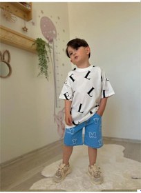 Resim Erkek Çocuk Yeni Alt Üst Takım Mavi 