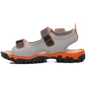 Resim Siyah Turuncu Erkek Çocuk Düz Sandalet 24-410 F Siyah-turuncu Siyah - Turuncu 